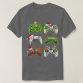 Video Game Controller Kerstmis Hat Boys Kind T-shirt (Design voorkant)