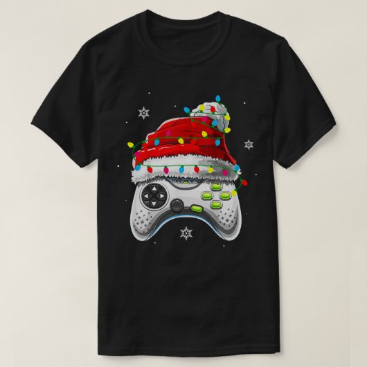 Video Game Controller Kerstmis Hat Boys Kind T-shirt (Design voorkant)