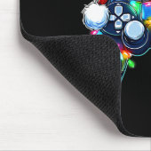 Video Game Controller Kerstmis Kerstman Hoed Gamer Muismat (Hoek)