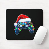 Video Game Controller Kerstmis Kerstman Hoed Gamer Muismat (Met muis)