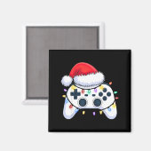 Video Game Controller Kerstmis Sinterklaas Hoed Ga Magneet (Voorkant / Achterkant)