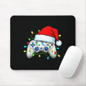 Video Game Controller Kerstmis Sinterklaas Hoed Ga Muismat (Met muis)