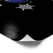 Video Game Controller Kerstmis Sinterklaas Hoed Ga Perfect Poster (Hoek)