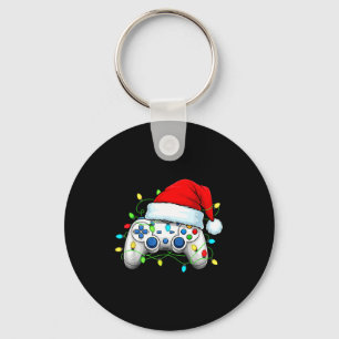 Video Game Controller Kerstmis Sinterklaas Hoed Ga Sleutelhanger