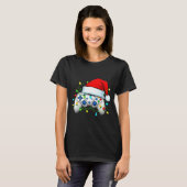 Video Game Controller Kerstmis Sinterklaas Hoed Ga T-shirt (Voorkant volledig)