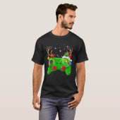 Video Game Controller Kerstverlichting Gamer T-shirt (Voorkant volledig)