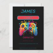 Video Game Controller Level 7 verjaardag Kaart (Voorkant)