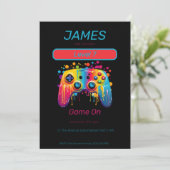 Video Game Controller Level 7 verjaardag Kaart (Staand voorkant)