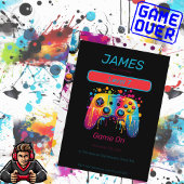 Video Game Controller Level 7 verjaardag Kaart