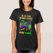 Video Game Controller Mardi Gras Carnival Party Bo T-shirt (Voorkant)