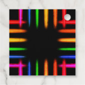 Video Game Controller Neon Dank u Verjaardag Bedankjes Labels (Achterkant)