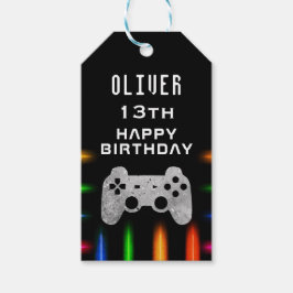 Video Game Controller Neon Gaming Birthday Cadeaulabel