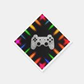 Video game Controller Neon Gaming Birthday Party Servet (Hoek)