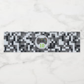 Video Game controller niveau omhoog verjaardag Par Waterfles Etiket (Enkel label)