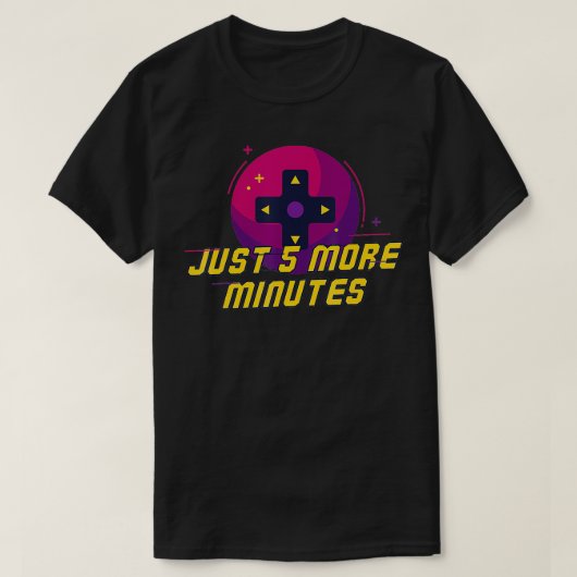 Video Game Controller Nog vijf minuten T-shirt (Design voorkant)