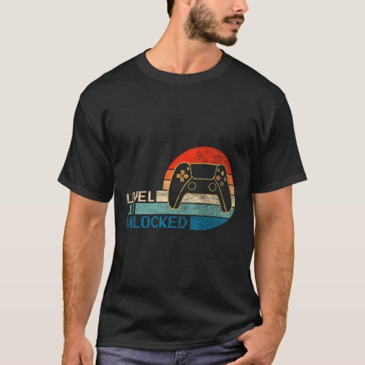 Video Game Controller Ontgrendeld Level 13 Verjaar T-shirt (Voorkant)
