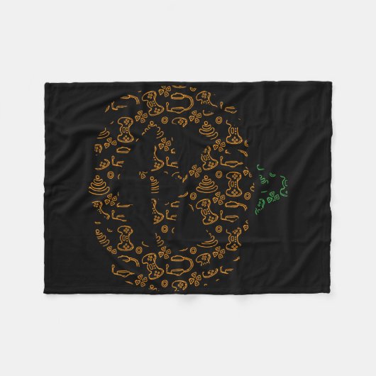 Video-game Controller Pompoen Halloween Kostuum Ga Fleece Deken (Voorkant (Horizontaal))