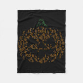 Video-game Controller Pompoen Halloween Kostuum Ga Fleece Deken (Voorkant)