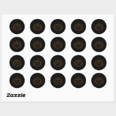 Video-game Controller Pompoen Halloween Kostuum Ga Ronde Sticker (Vel)
