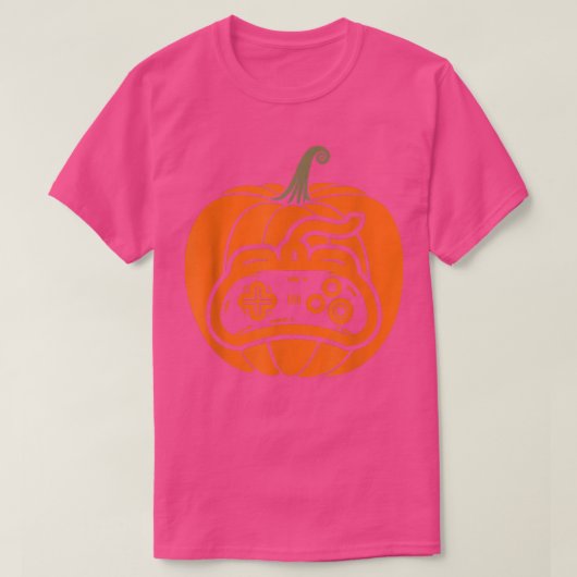Video Game Controller Pumpkin Thanksgiving Gaming T-shirt (Design voorkant)