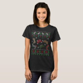 Video Game Controller Santa Elf Ugly KerstBoy T-shirt (Voorkant volledig)
