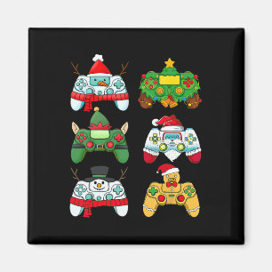 Video Game Controller Santa Hat Gamer Jongens Xmas Magneet