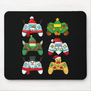 Video Game Controller Santa Hat Gamer Jongens Xmas Muismat