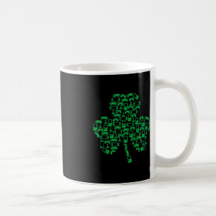 Video Game Controller Shamrock Irish Gamer St. Pat Koffiemok