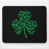 Video Game Controller Shamrock Irish Gamer St. Pat Muismat (Voorkant)