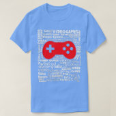 Video Game Controller Tekst Word Cloud Cool Art - T-shirt (Design voorkant)