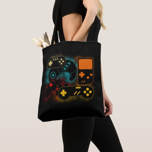 Video Game Controller Tote Bag (Dichtbij)