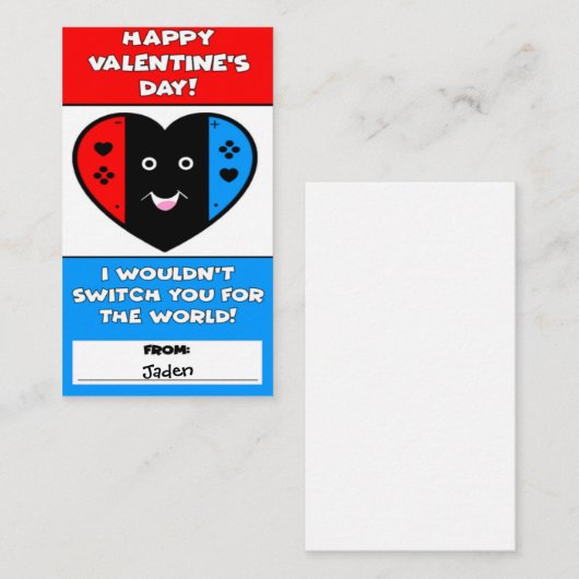 Video Game Controller Valentijn's Day Kaart (Voorkant / Achterkant)