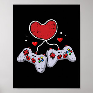 Video-game Controller Valentijnsdag Cool Gaming G Poster