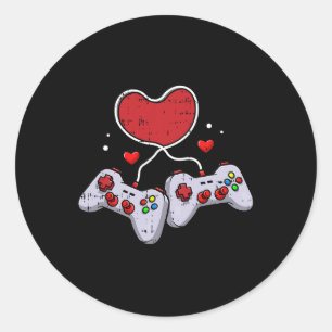 Video-game Controller Valentijnsdag Cool Gaming G Ronde Sticker
