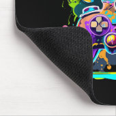Video Game Controller Verf Drip Kleurrijke Gamers Muismat (Hoek)