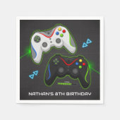 Video Game Controller Verjaardag Party Gamer Servet (Voorkant)