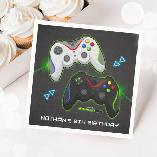 Video Game Controller Verjaardag Party Gamer Servet
