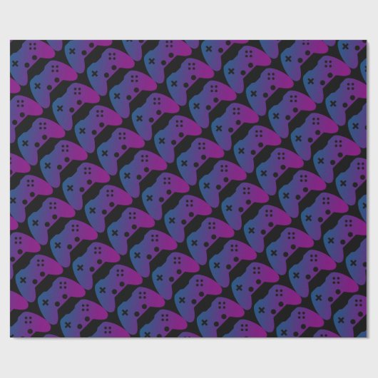 Video Game Controller Wrapping Paper Cadeaupapier (Vlak)