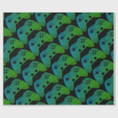 Video Game Controller Wrapping Paper Cadeaupapier (Vlak)
