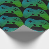 Video Game Controller Wrapping Paper Cadeaupapier (Hoek)