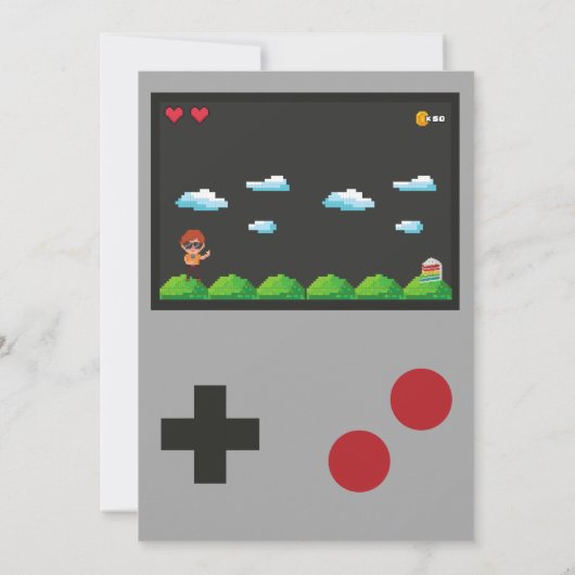 Video Game Dankkaart Bedankkaart (Achterkant)