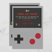 Video Game Dankkaart Bedankkaart (Voorkant / Achterkant)