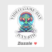 Video Game Day | 8 juli Sticker (Vel)