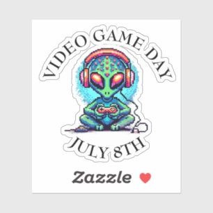 Video Game Day   8 juli Sticker