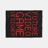 Video Game Designer Kind Fleece Deken (Voorkant (Horizontaal))
