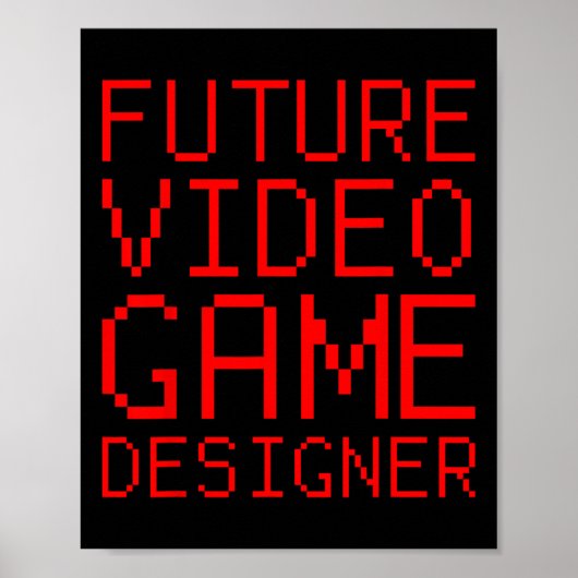 Video Game Designer Kind Poster (Voorkant)