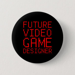 Video Game Designer Kind Ronde Button 5,7 Cm