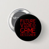 Video Game Designer Kind Ronde Button 5,7 Cm (Voorkant /achterkant)