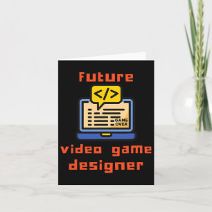 Video Game Designer Programmeur Coder Kaart