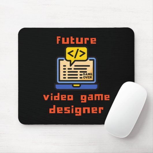 Video Game Designer Programmeur Coder Muismat (Met muis)